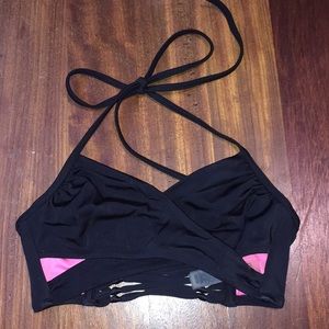 PINK black bikini